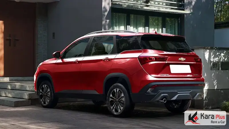 نمایی از طراحی عقب شورلت captiva مدل 2023