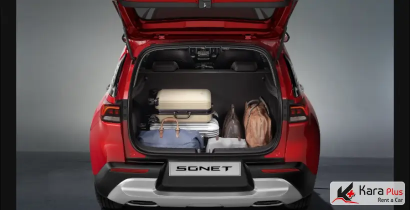 فضای صندوق ماشین کیا sonet