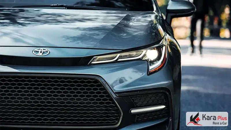 طراحی خاص و زیبای toyota corolla