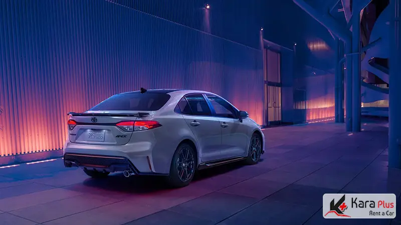 نمایی از طراحی صندوق تویوتا کرولا مدل 2022