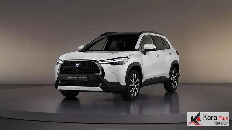 نمای زیبایی از تویوتا کرولا کراس مدل 2024