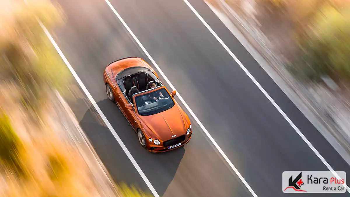 با اجاره بنتلی کانتیننتال در دبی در خیابان‌های شهر بدرخشید.