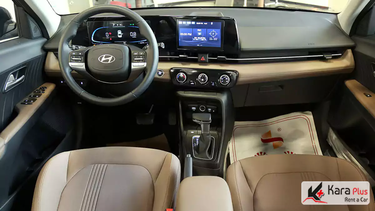 ایجاد فضای شیک و مدرن در طراحی داخلی Hyudai Accent 2025