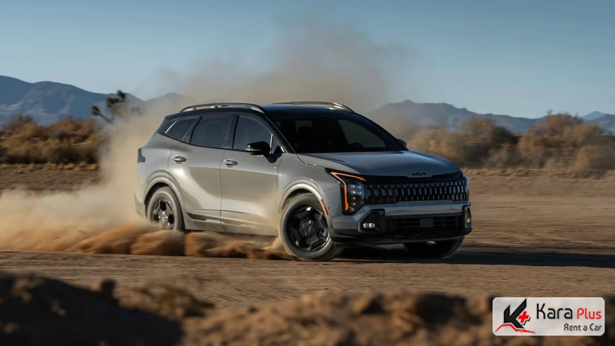 تجربه رانندگی آفرود با اجاره اسپورتیج 2026 در دبی